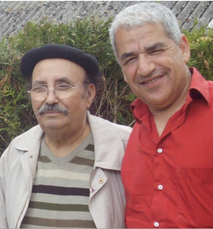 الكاتب الطاهر وطار رفقة المخرج محمد زاوي 
